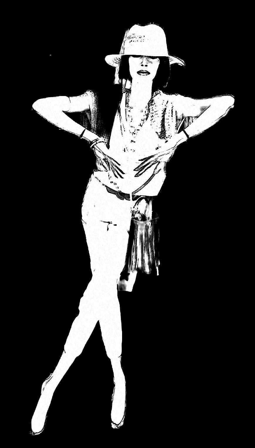 Original archival mannequin image that led to the name Flatffin